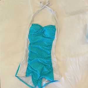 Retro style one-piece swimsuit size small